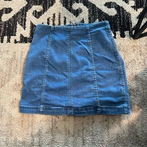 Free people denim skirt